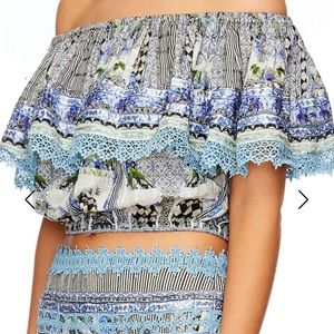 Camilla size Medium Off Shoulder Frill Top The Sweet Escape NWOT